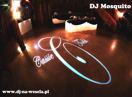 Gobo/monogram na wesele